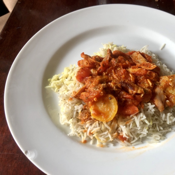 Italian Chicken and Vegetables over Rice