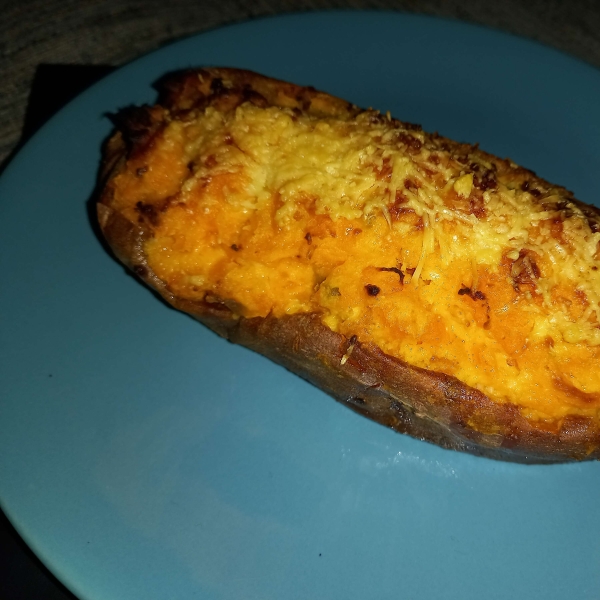 Loaded Twice-Baked Sweet Potatoes