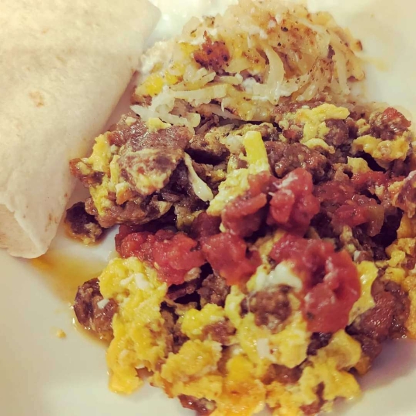 Scrambled Eggs with Chorizo