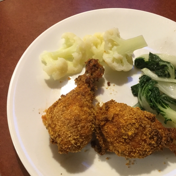 Barbeque Buttermilk Oven-Fried Chicken