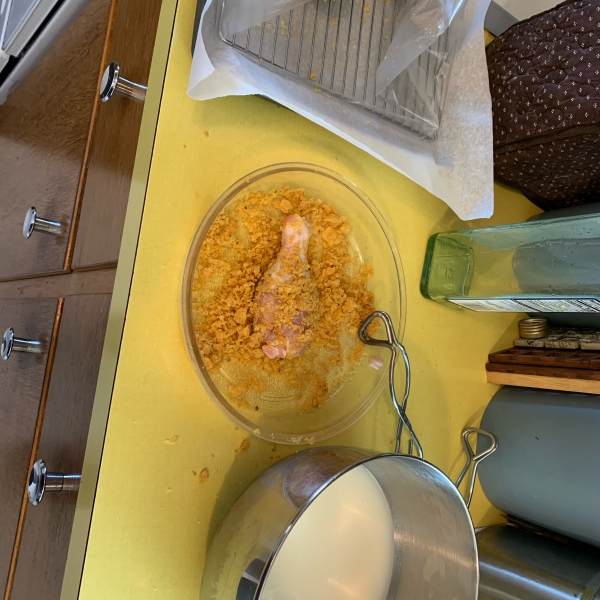 Barbeque Buttermilk Oven-Fried Chicken