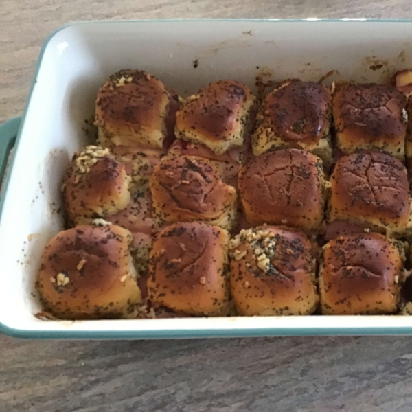 Baked Ham and Cheese Sliders