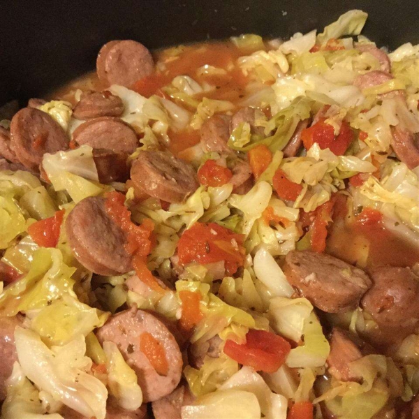 Mom's Polish Stewed Cabbage