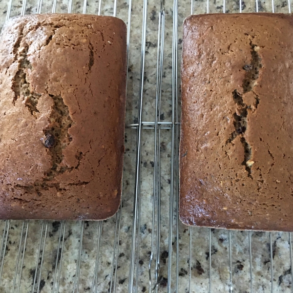 Zucchini Bread with Brown Sugar