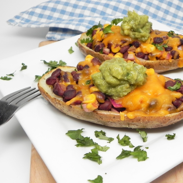 Vegetarian Southwestern Potato Skins