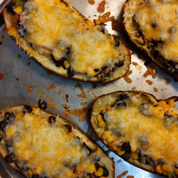 Vegetarian Southwestern Potato Skins