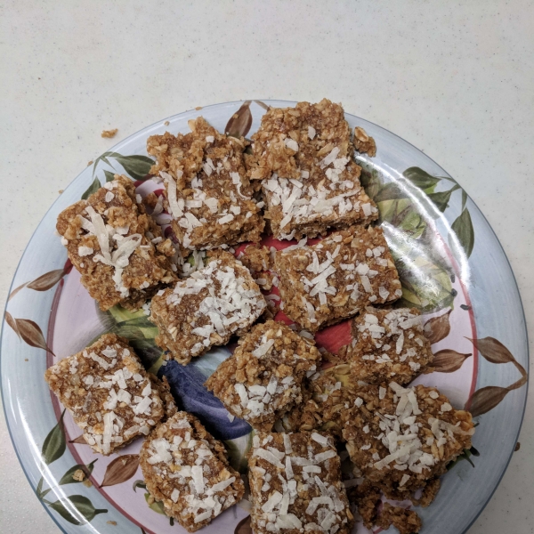 Coconut Jam Flapjacks