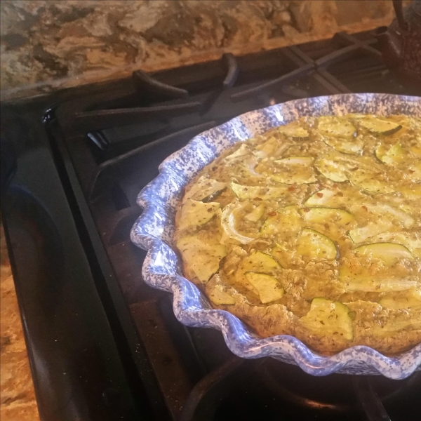Baked Italian Egg, Zucchini, and Scallion Frittata
