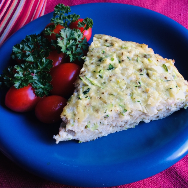Baked Italian Egg, Zucchini, and Scallion Frittata