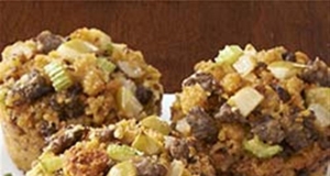 Apple, Sausage & Cornbread Stuffing Cups