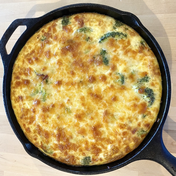 Broccoli and Provolone Quiche