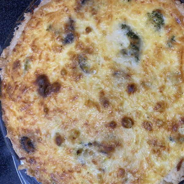 Broccoli and Provolone Quiche