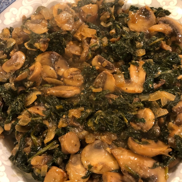 Italian-Style Mushrooms and Spinach