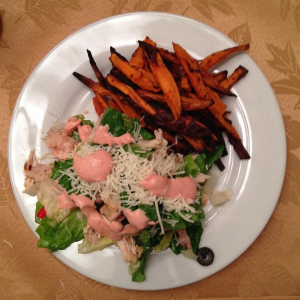 Layered and Tossed Spicy Chicken Taco Salad