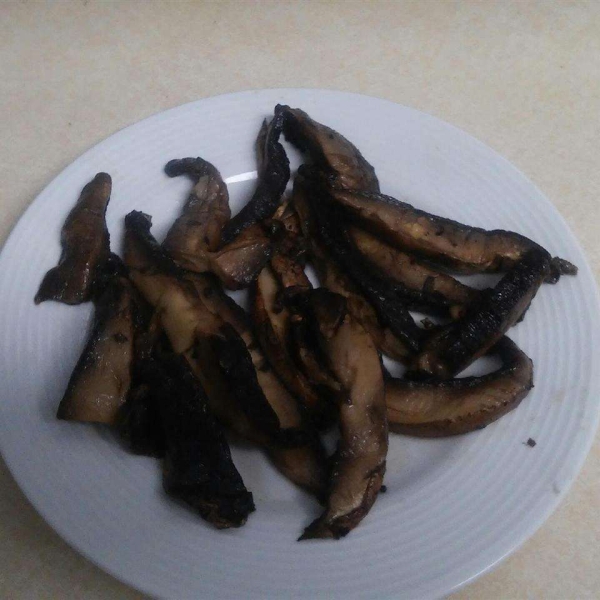 Grilled Portobellos Sauteed in Wine
