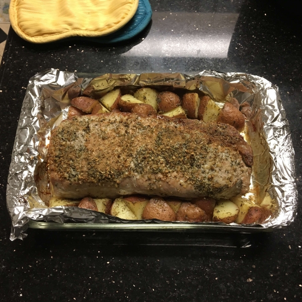 Herb Roasted Pork Loin and Potatoes