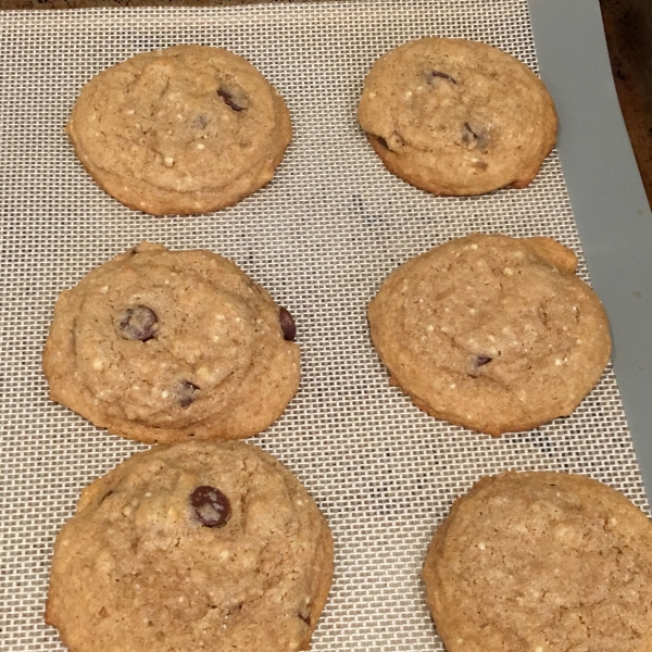 Whole White Wheat and Honey Chocolate Chip Cookies