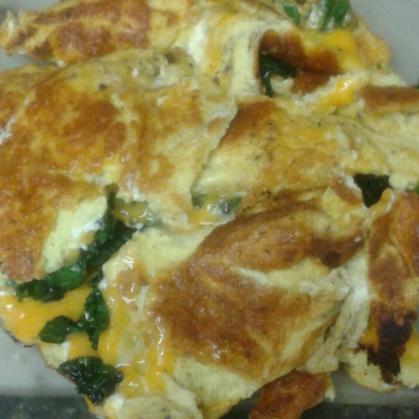 Creamy Kale Omelet a la Villere