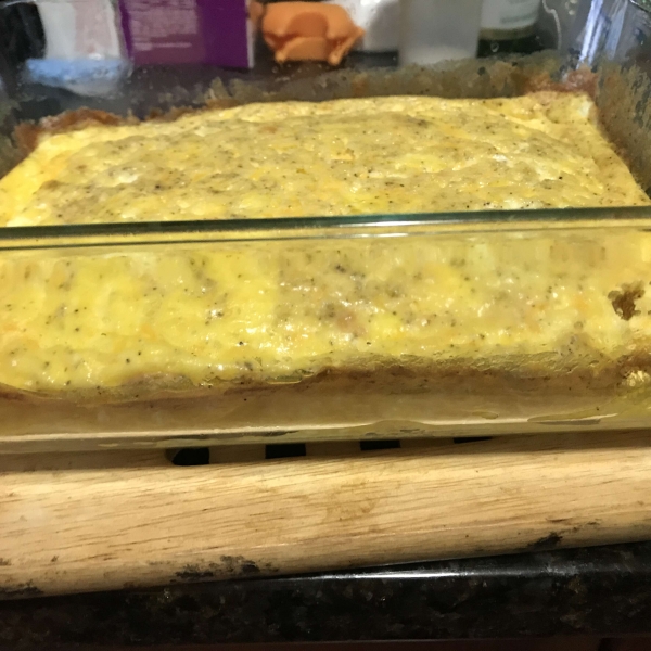 Cheesy Oven-Scrambled Eggs