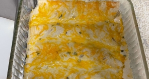 Chicken Enchiladas with Flour Tortillas