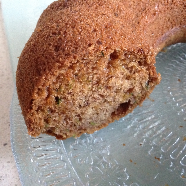 Zucchini Cake with Cream Cheese Applesauce Icing