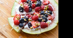 Loaded Yogurt Watermelon Pizza