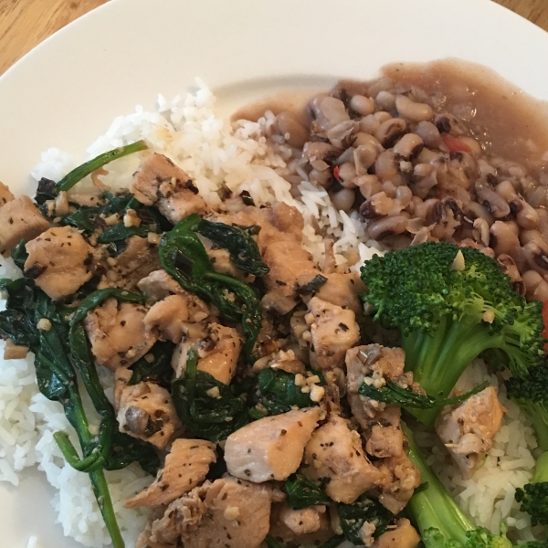 Myra's Basil Chicken Stir Fry