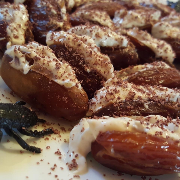 Stuffed Roaches (Halloween Appetizer With Dates)