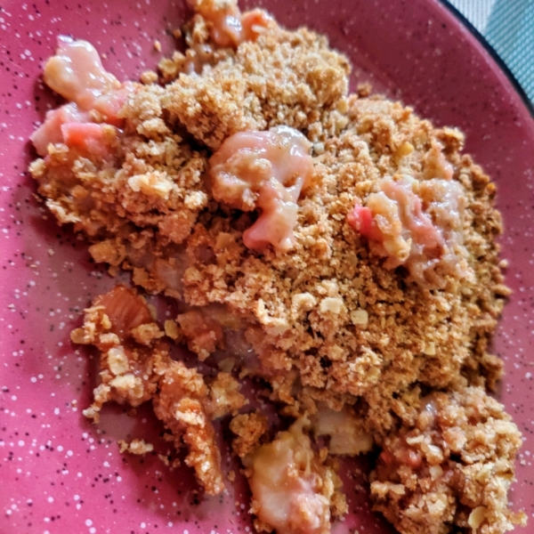 Rhubarb-Peach Crisp