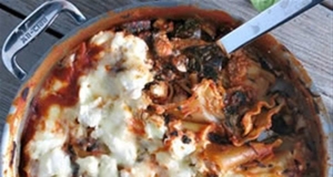 One-Pot Spinach Mushroom Lasagna