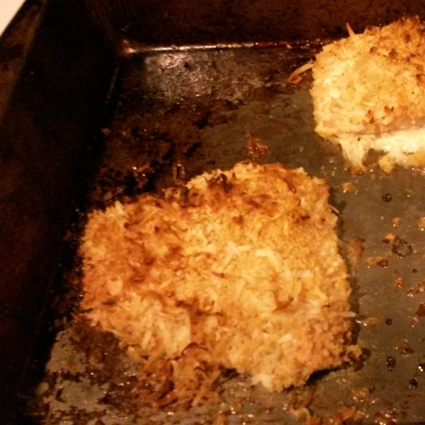 Baked Salmon with Coconut Crust