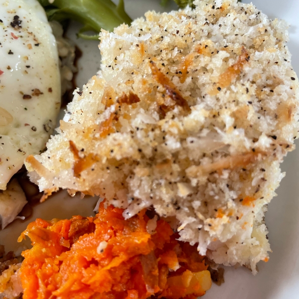 Baked Salmon with Coconut Crust