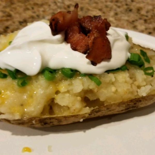 Twice-Microwaved Potatoes