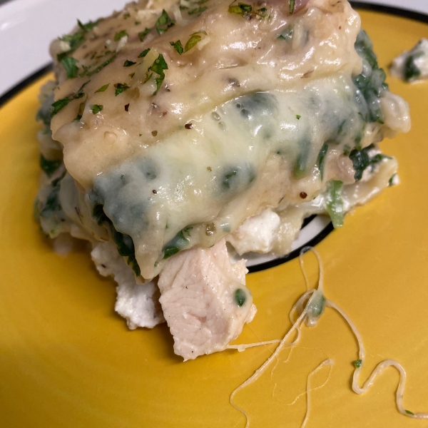 White Cheese Chicken Lasagna