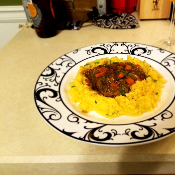 Cider-Braised Pork Cheeks