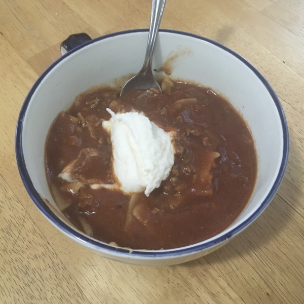 Lasagna Noodle Soup