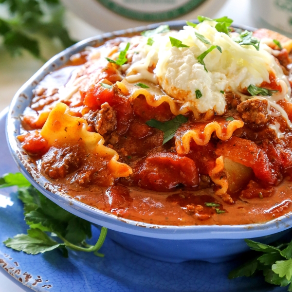 Lasagna Noodle Soup