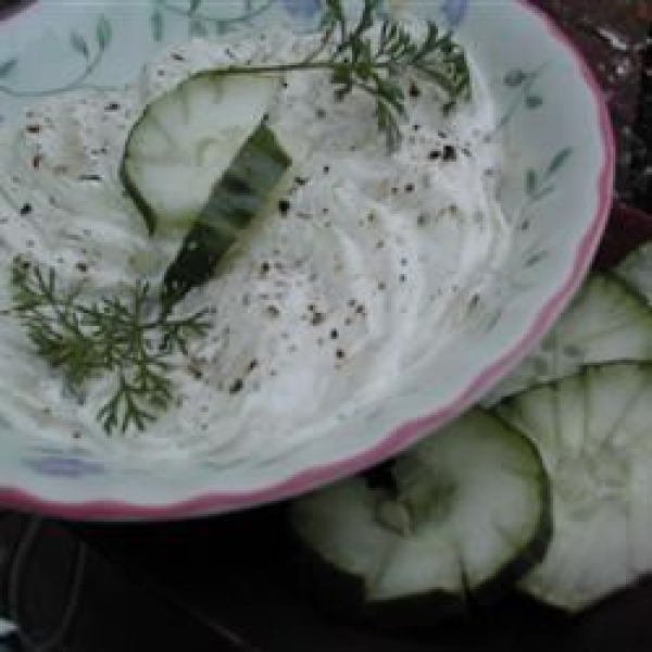 Cucumbers with Sour Cream