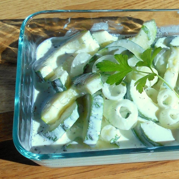 Cucumbers with Sour Cream