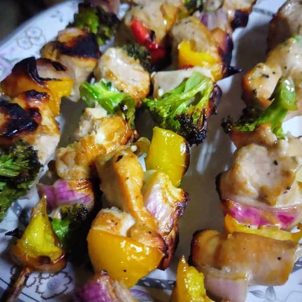 Yummy Honey Chicken Kabobs