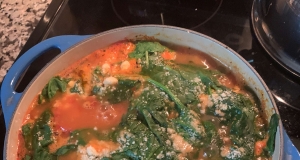 Alaskan Cod and Shrimp with Fresh Tomato