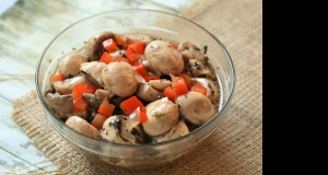 Marinated Mushrooms with Red Bell Peppers