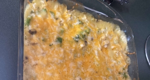 Broccoli, Rice, Cheese, and Chicken Casserole