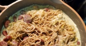 Ham and Butternut Squash Spaghetti