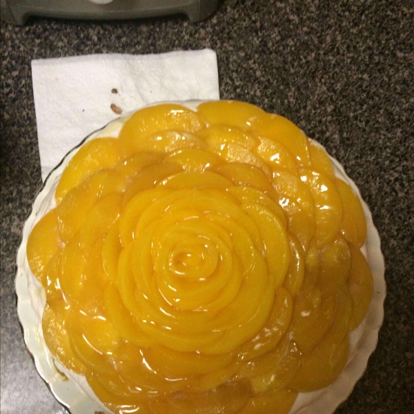 Quick and Easy Peach Cheesecake