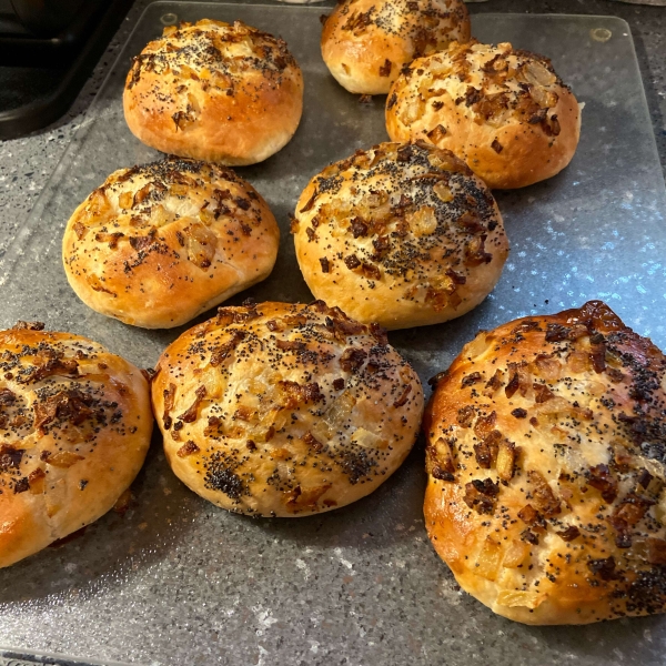 Soft Onion Sandwich Rolls