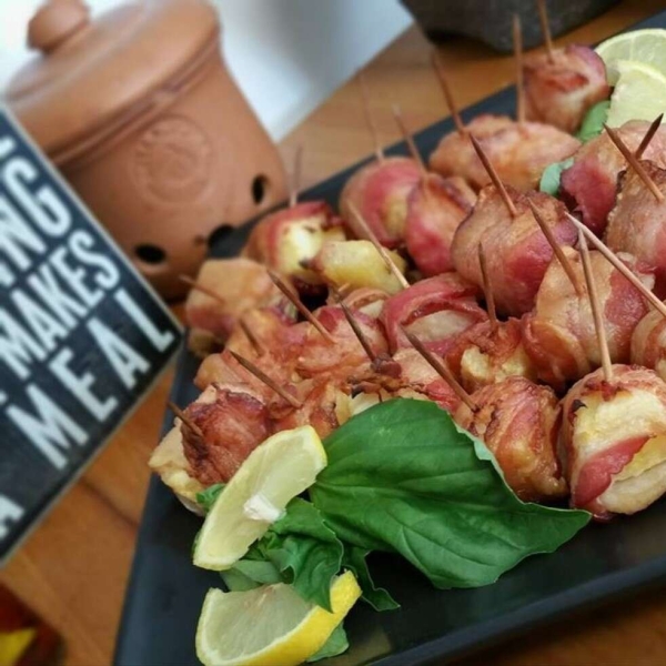 Bacon Wrapped Pineapple