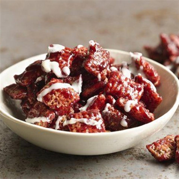 Red Velvet Chex Party Mix