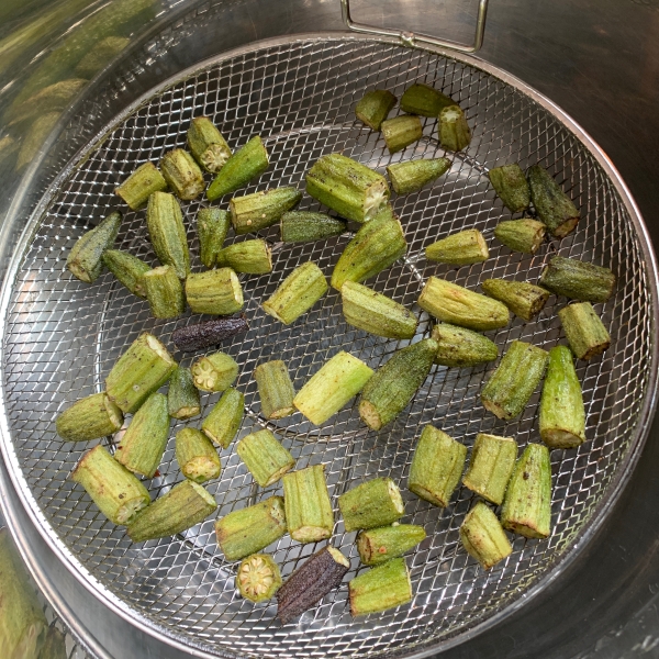 Air Fryer Roasted Okra