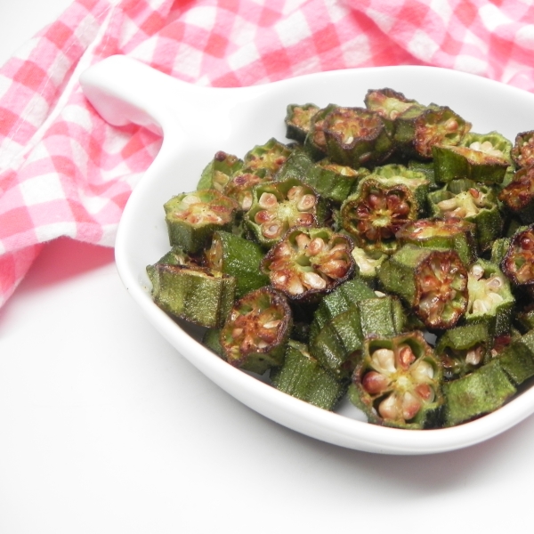 Air Fryer Roasted Okra